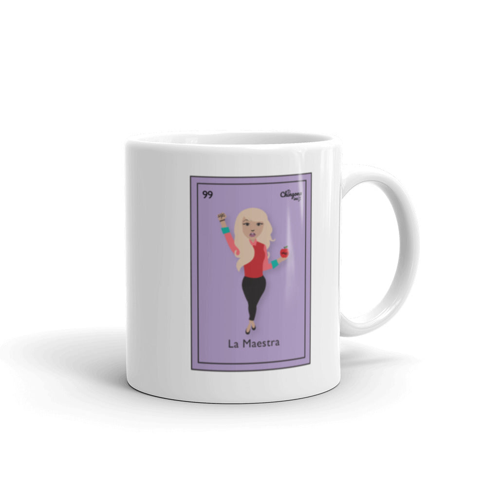 La Maestra Loteria Card Teacher Latina Mug