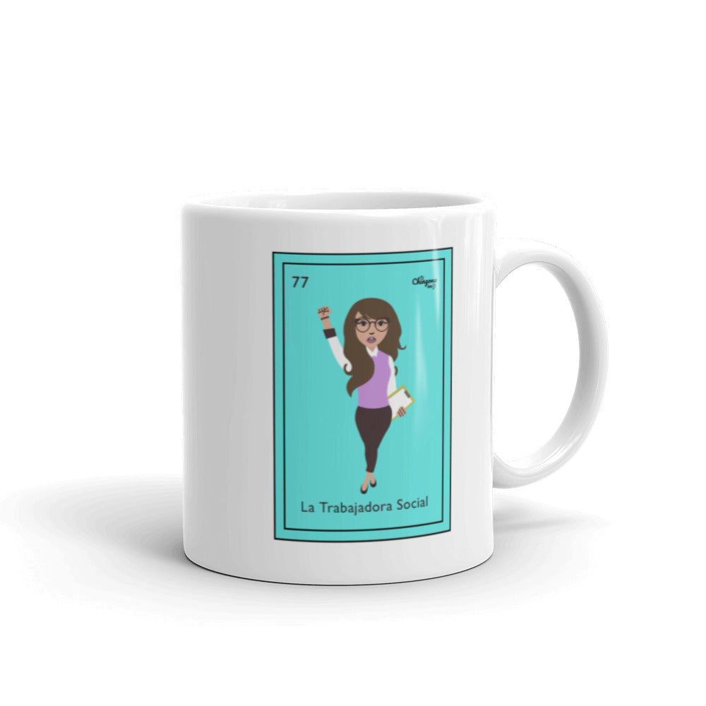 La Trabajadora Social Loteria Card Mug