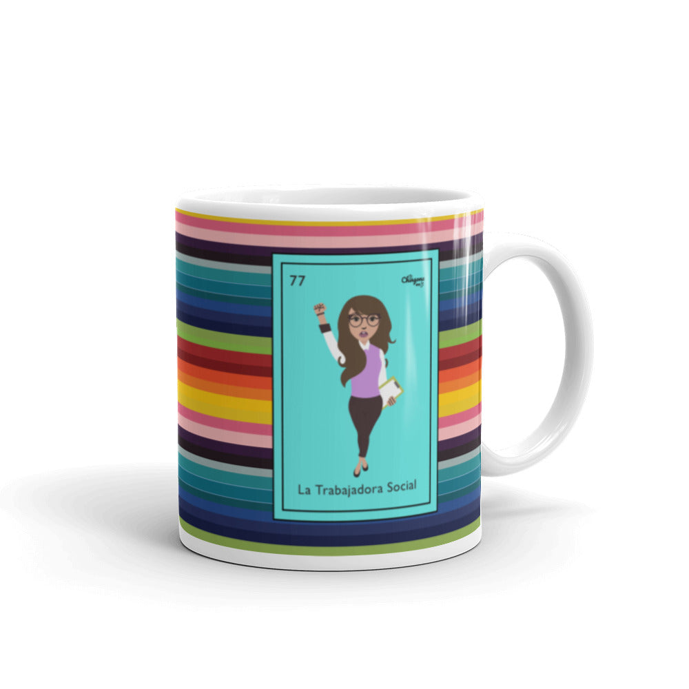 La Trabajadora Social Serape Mug