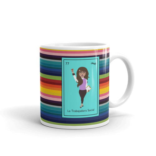 La Trabajadora Social Serape Mug