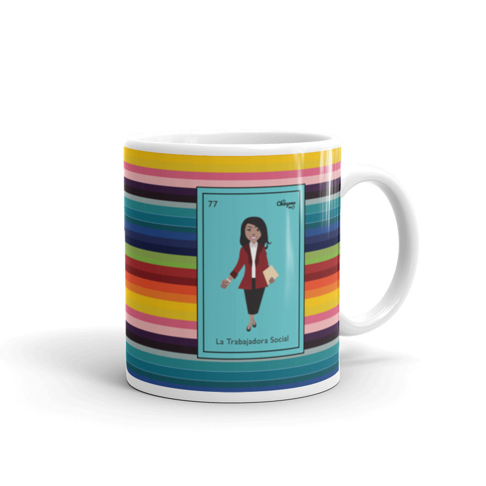 La Trabajadora Social Burgundy Suit Latina Mug