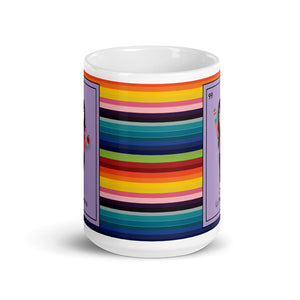La Maestra Mexican Loteria Card Serape Mug