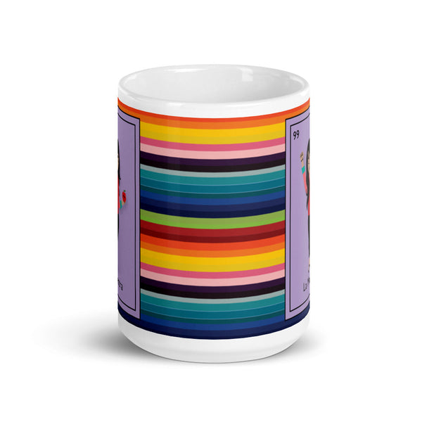 La Maestra Mexican Loteria Card Serape Mug