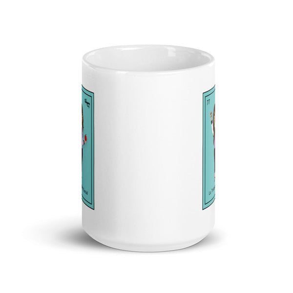La Trabajadora Social Mexican Loteria Card Latina Mug