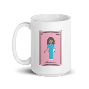 La Enfermera Mexican Loteria Card Mug