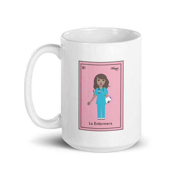 La Enfermera Mexican Loteria Card Mug