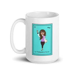 La Trabajadora Social Loteria Card Mug
