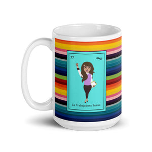 La Trabajadora Social Serape Mug