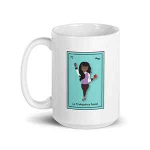 La Trabajadora Social Loteria Card Latina Mug