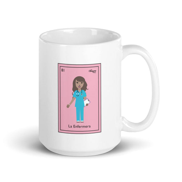 La Enfermera Mexican Loteria Card Mug