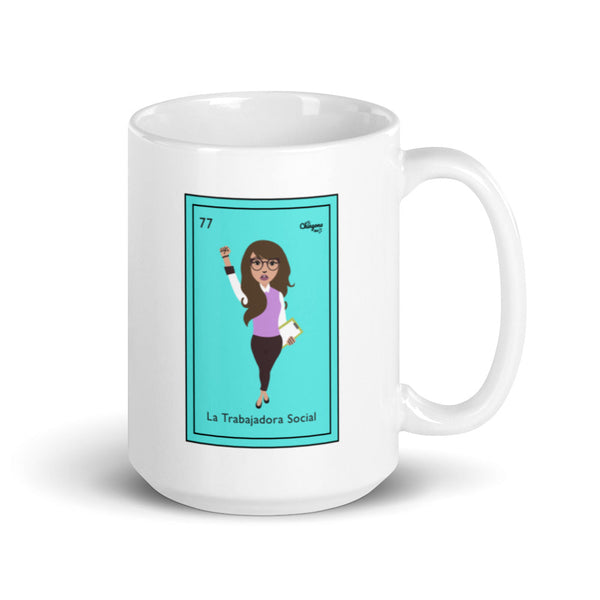 La Trabajadora Social Loteria Card Mug