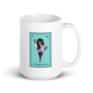 La Trabajadora Social Loteria Card Latina Mug