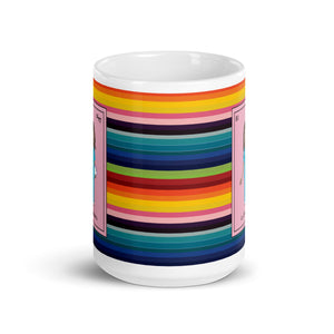 La Enfermera Mexican Loteria Card Serape Mug
