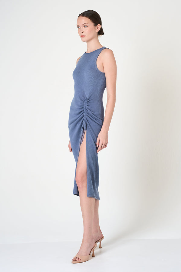 Midi Dress in Denim