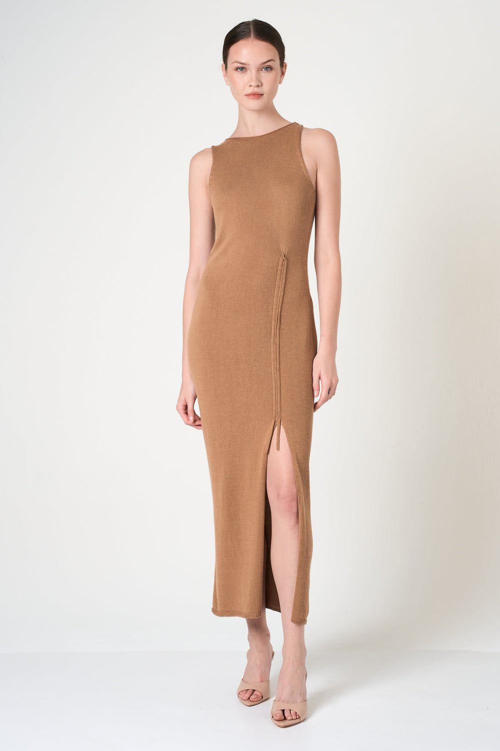Midi Dress in Camel