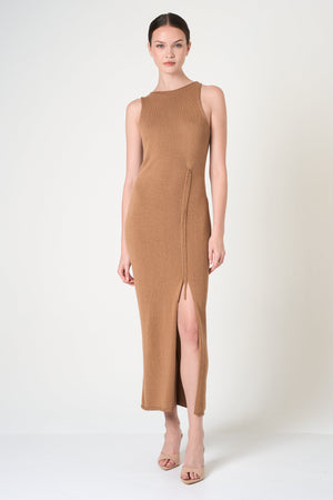 Midi Dress in Camel