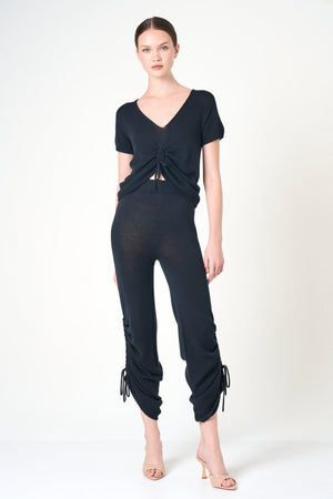Short Sleeve Top in Black