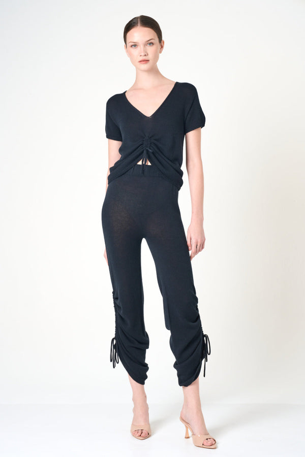 Short Sleeve Top in Black