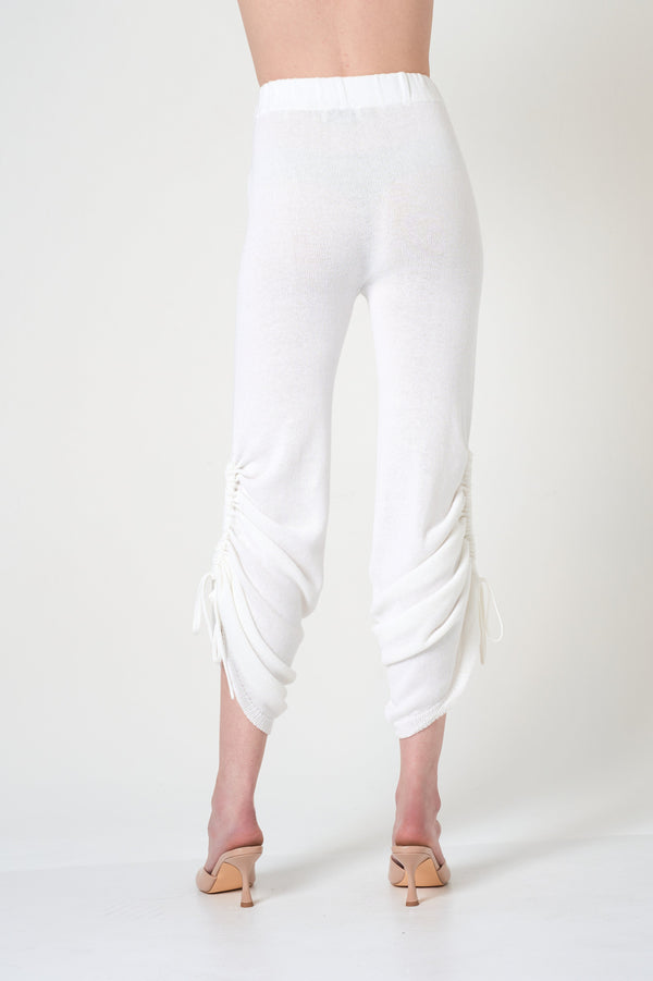 Flared Pants in Off White