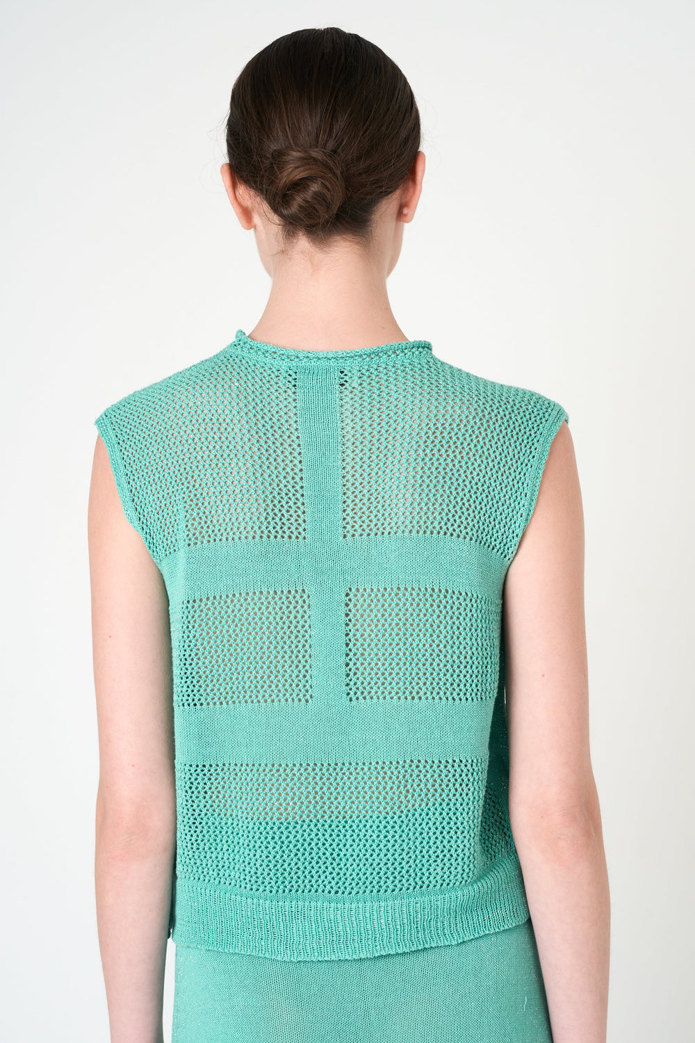 Luxe Sleeveless Top in Aqua
