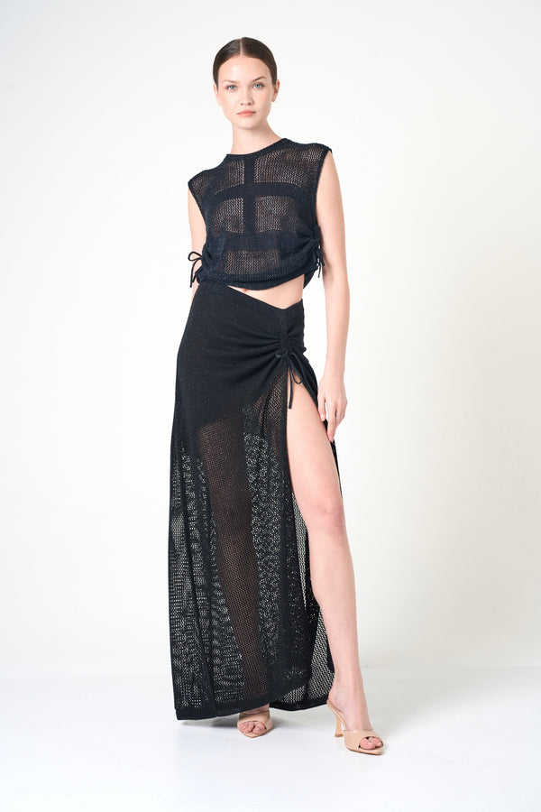 Luxe Sleeveless Top in Black
