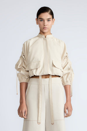 Zoe Adjustable Cotton Jacket | Pristine