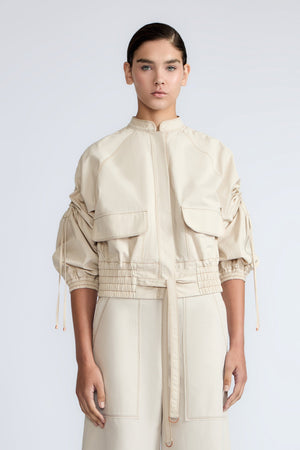 Zoe Adjustable Cotton Jacket | Pristine