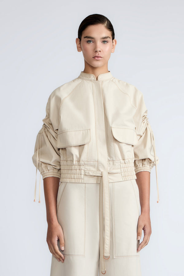 Zoe Adjustable Cotton Jacket | Pristine