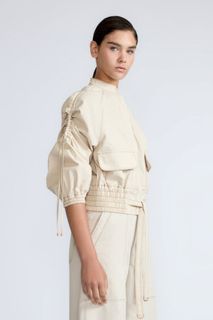 Zoe Adjustable Cotton Jacket | Pristine