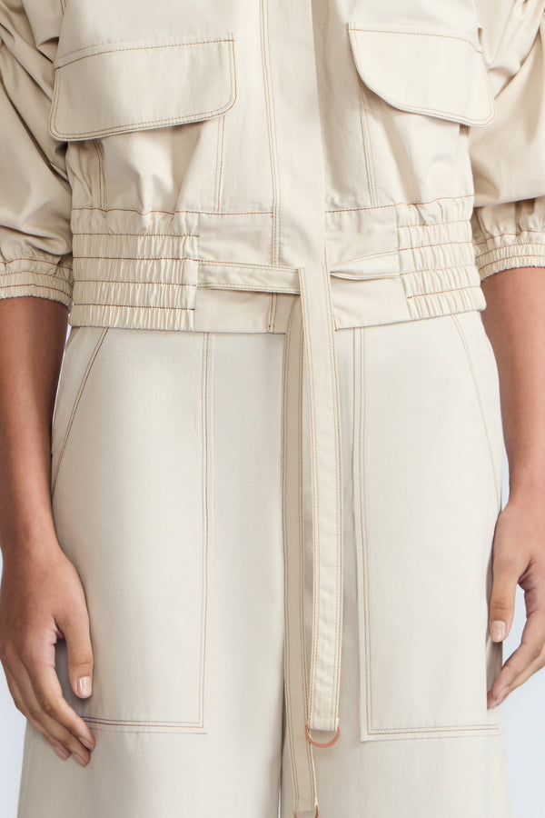 Zoe Adjustable Cotton Jacket | Pristine